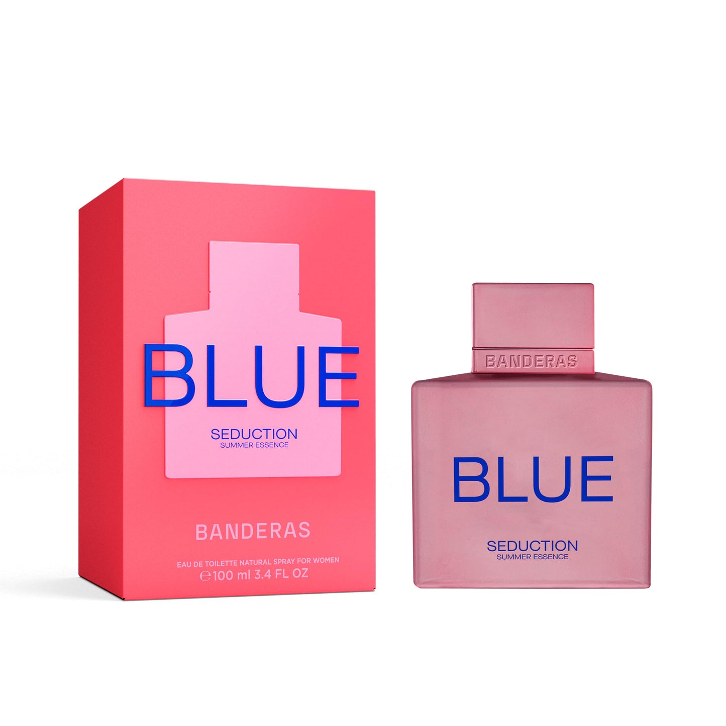 Antonio Banderas Banderas Perfumes - Blue Seduction Summer Essence - Eau de Toilette for Women - Long Lasting - Bright and Sensual Fragrance - Ideal for Day Wear - 3.4 Fl Oz