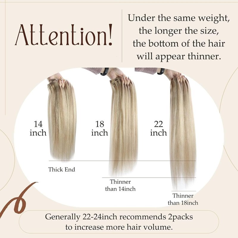 Human Hair Clip-In Extensions - Dirty Blonde & Platinum Highlights | 12 Inch, 5 Pcs, 80G
