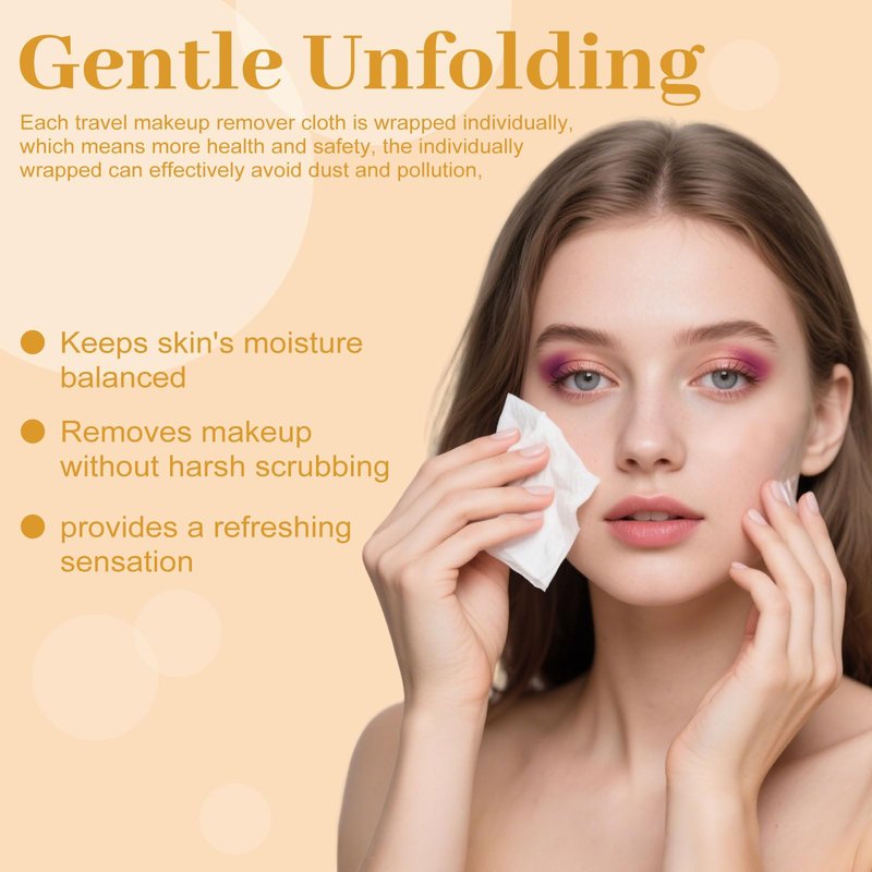 Makeup Remover Wipes Bulk Individually Wrapped,Travel Makeup Wipes Gentle for Face Cleansing Mascara Lipstick Travel Hotel（black,pack of 150)