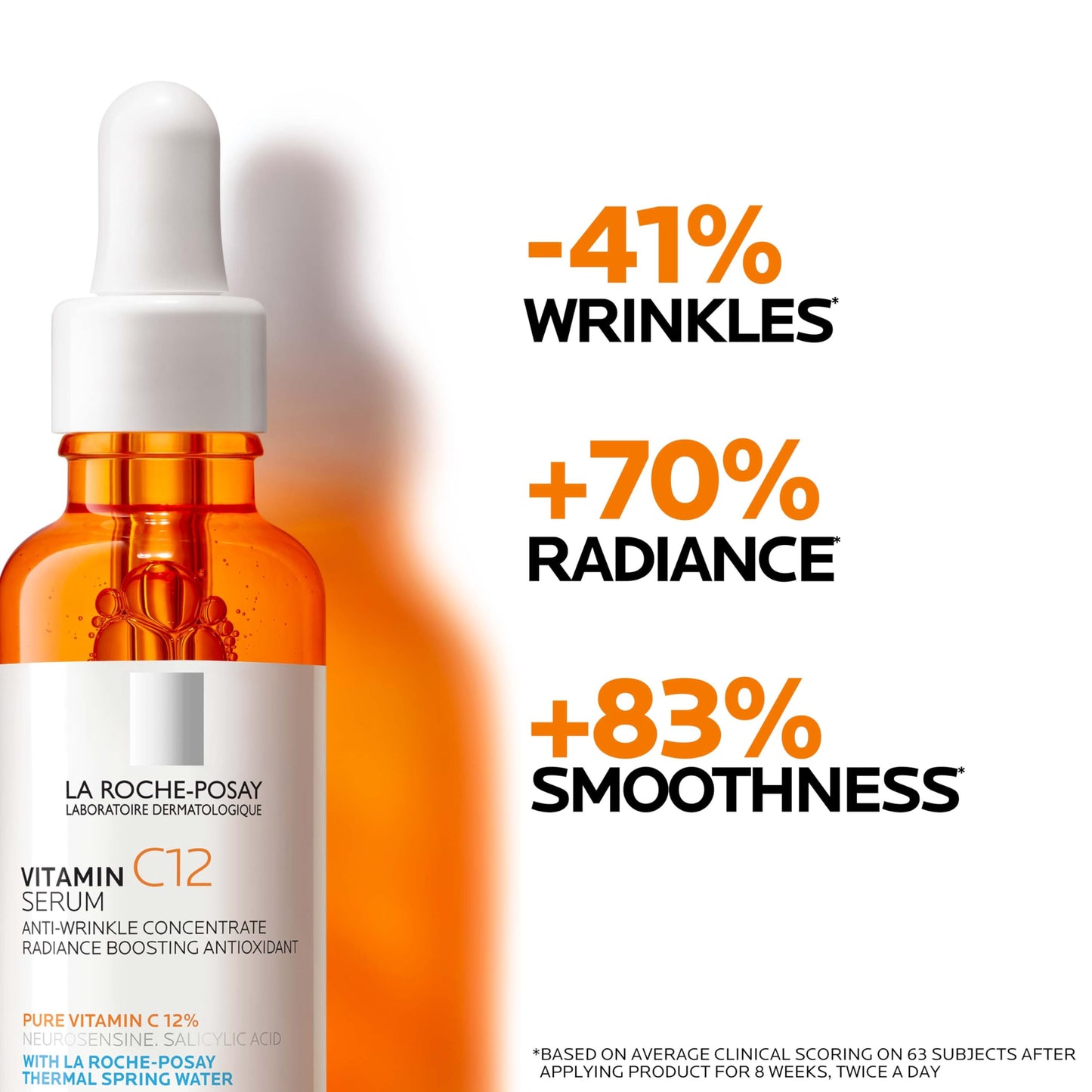 La Roche-Posay Vitamin C Serum for Face with Salicylic Acid, 1oz