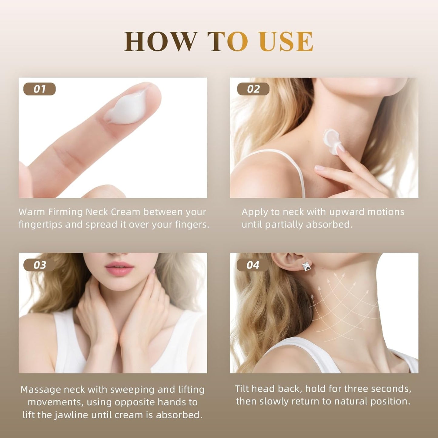 Neck Firming Cream - Moisturizing Tightening & Lifting Formula | 3.4oz for Fine Lines & Sagging Skin