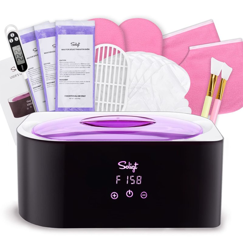 Paraffin Wax Machine for Hands & Feet - 4000ml Hypoallergenic Bath for Arthritis Relief | Elegant Dark Purple Design