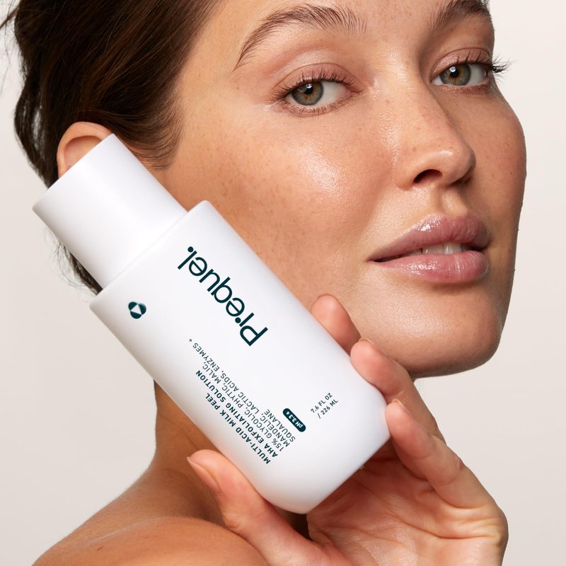 Multi-Acid Milk Peel - 15% Glycolic Acid Exfoliating Solution | Hydrating Chemical Exfoliant, 7.6oz
