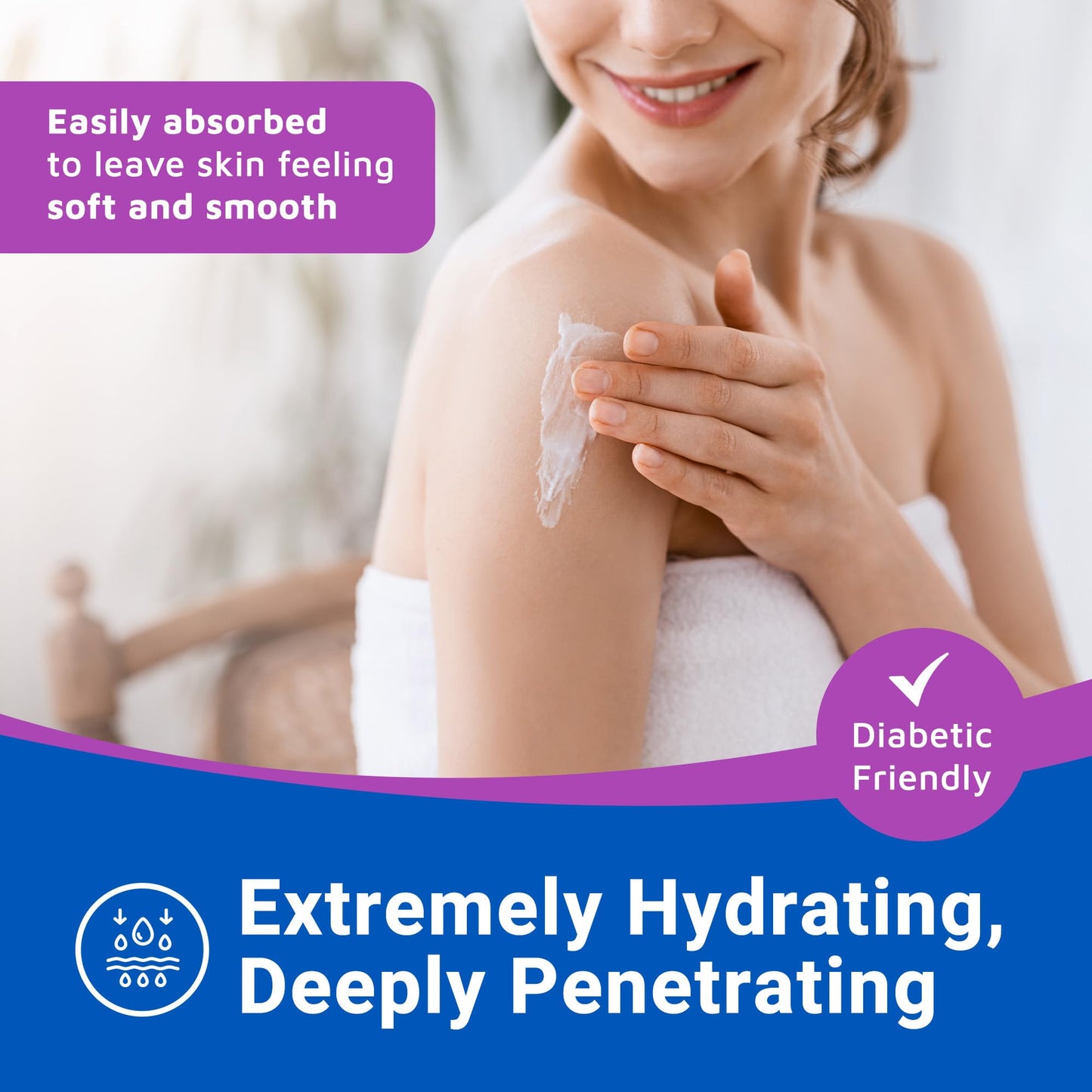 Dermal Therapy Extra Strength Body Lotion – Hydrating Formula with 10% Urea and 5% Alpha Hydroxy Acids | Helps Smooth and Moisturize Dry Skin | 8 fl oz (2-Pack)