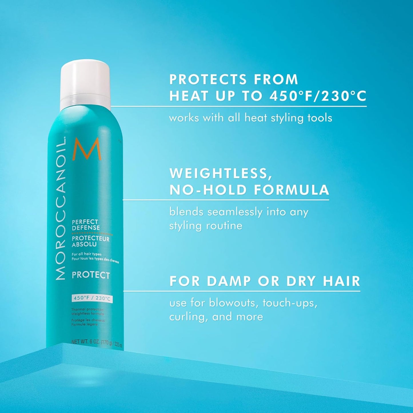 Moroccanoil Perfect Defense | Heat Protectant Spray for Hair Styling - 6.3 oz