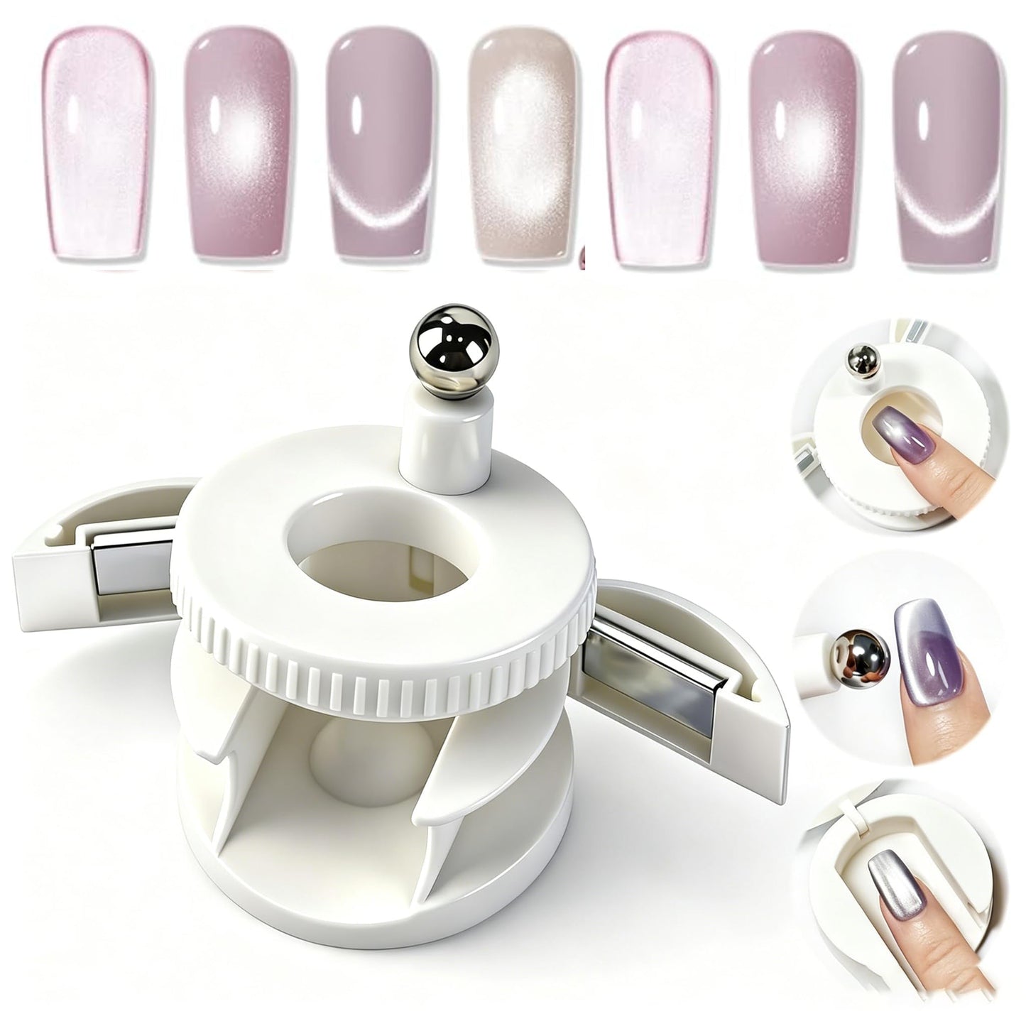 modelones 5D Automatic White Nail Magnet for Cateye Gel Polish