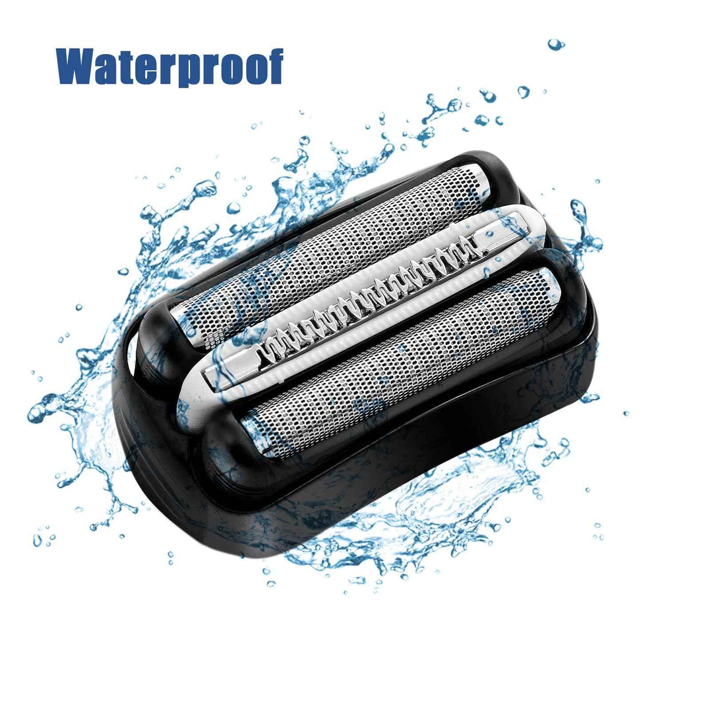 2Pack 32B S3 Electric Shavers Replacement Heads Compatible with Braun Series 3,Foil & Cutter Razor Heads Suitable for S3 3040s 3000s 3050cc 3010s 3070cc 3080s etc.