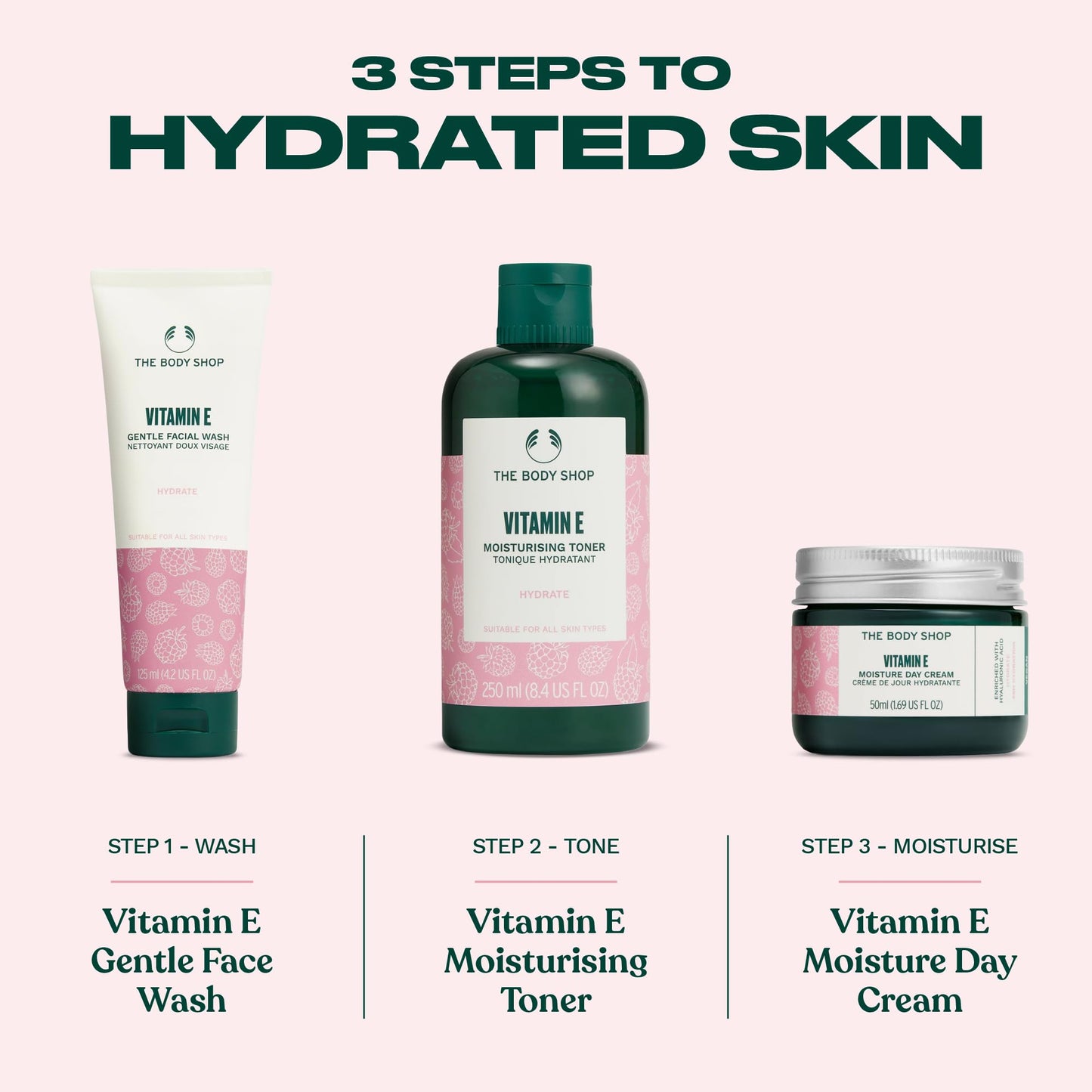 The Body Shop Vitamin E Gentle Facial Wash, 4.2 Fl Oz