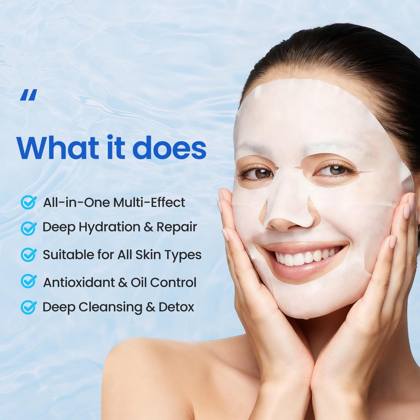 Liyawudo 36 Pack Centella Asiatica Face Mask Set – Hydrating Face Masks with Green Tea, Sakura & Charcoal | Moisturizing Facial Masks for Women | Sensitive & All Skin Types