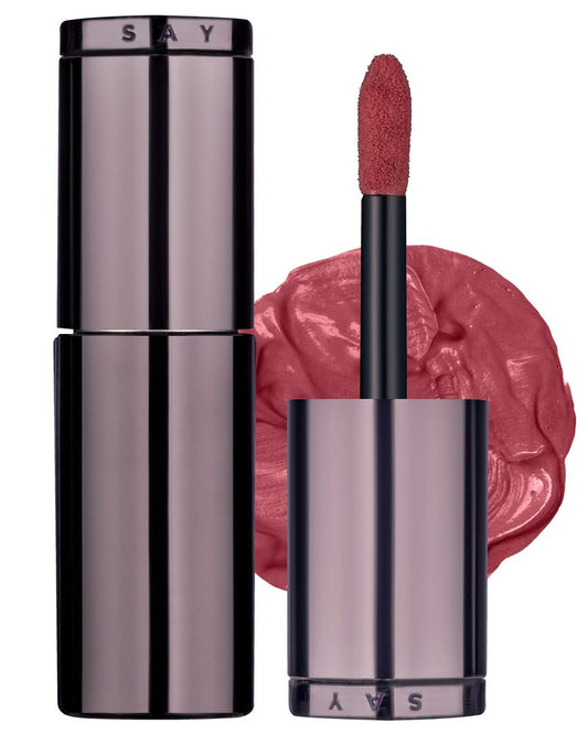 H HEVVY HEVVYMAKEUP Blurring Effect Lip Tint - Airy Velvet Matte Lips - Vegan, Longwear, Vibrant, Buildable Creamy Soft Texture - Korean Lip Makeup, Sweet Rosy, 0.13 fl.oz.