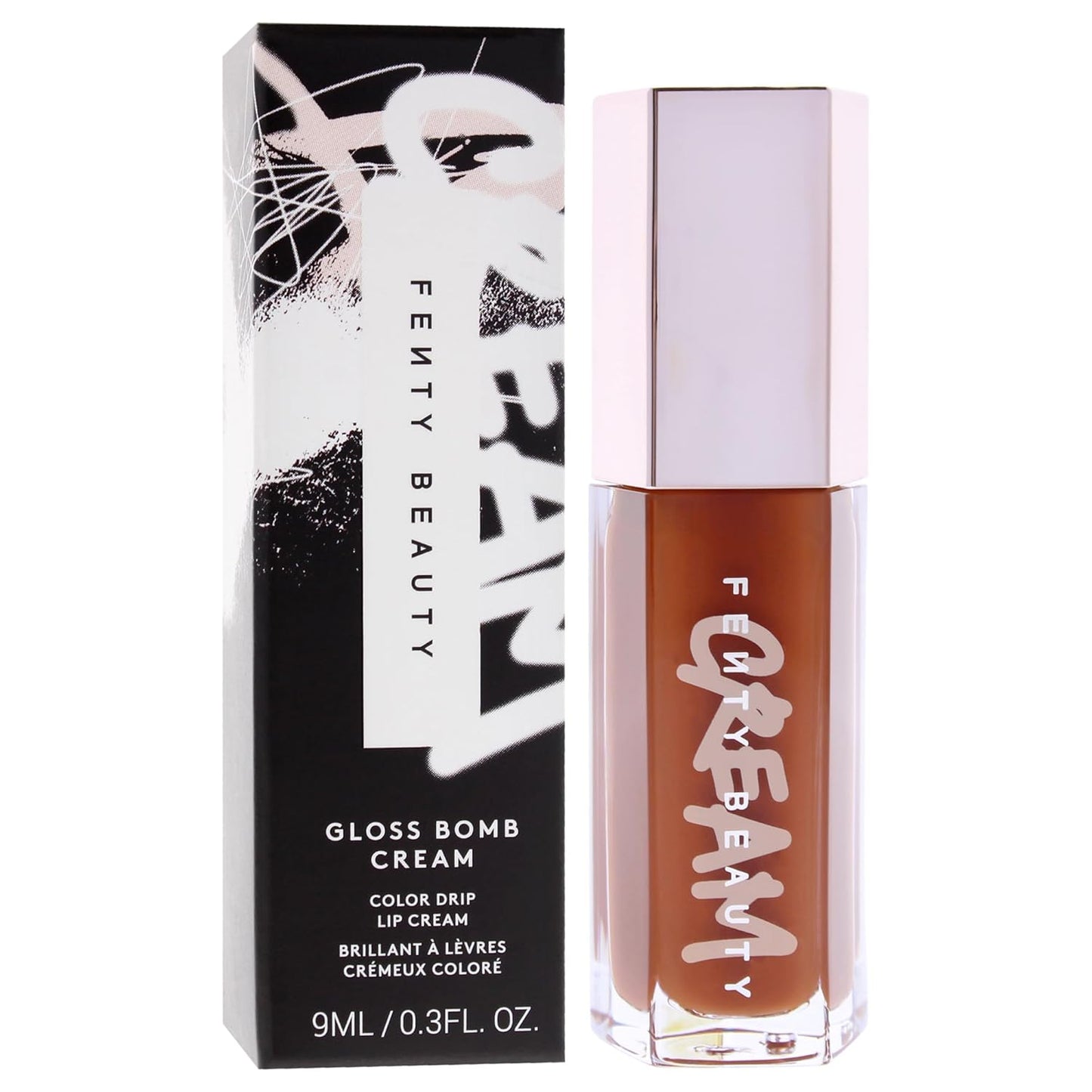 Fenty Beauty Gloss Bomb Color Drip Lip Cream - 04 Cookie Jar | Moisturizing Lipstick, 0.3 oz