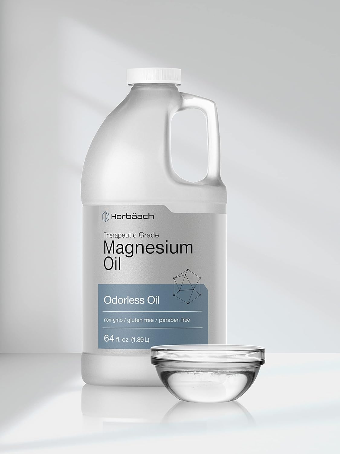Magnesium Oil - Therapeutic Grade, Vegetarian & Non-GMO | 64 fl. oz Odorless Formula