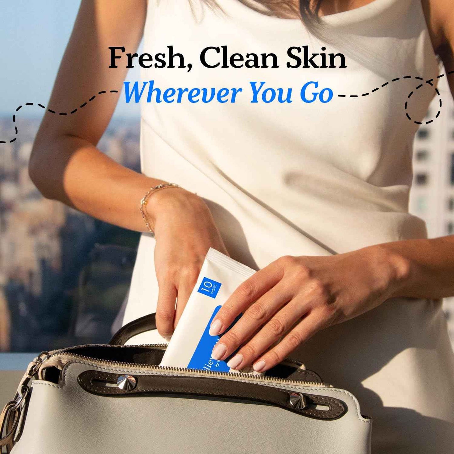 Believe Makeup Remover Wipes Travel Size 10pc x 10 Packs - Bamboo Viscose Unscented Face Wipes, Disposable Water-Based Make Up Remover, Gentle and Travel Size Makeup Wipe for Women