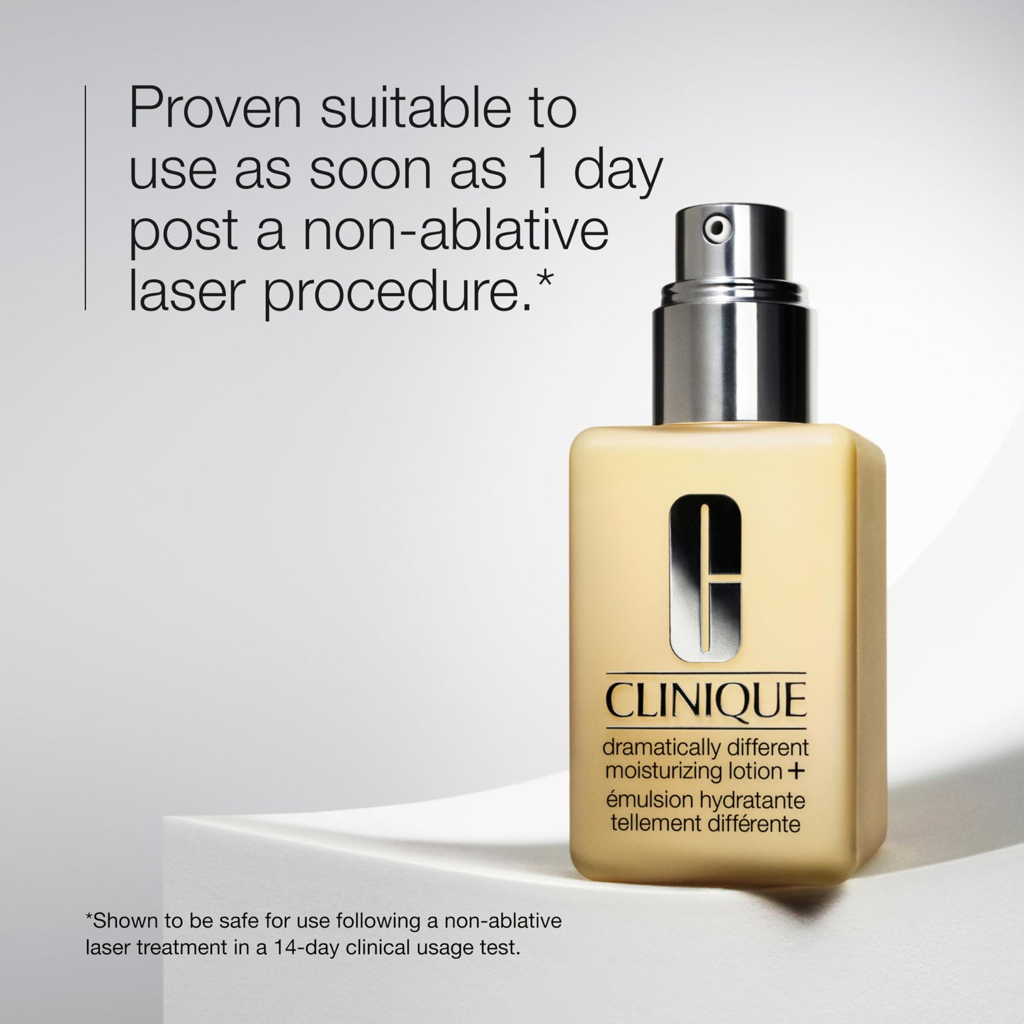 Clinique Dramatically Different Moisturizing Lotion+ | Hydrating Face Mositurizer With Glycerin and Urea | Strengthens Skin Barrier | Step 3 in 3-Step Skin Care Routine, Mini Travel Size, 0.5 Fl Oz