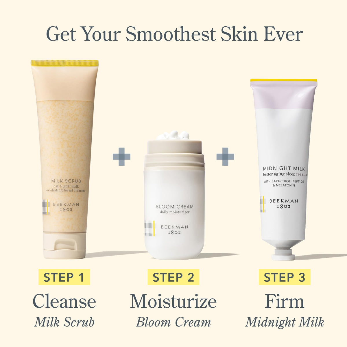 Beekman 1802 Midnight Milk Better Aging Sleep Cream – Overnight Face Moisturizer & Mask – With Bakuchiol, Melatonin & Hyaluronic Acid – Firms & Deeply Hydrates – Good for Sensitive Skin – 2.13 fl oz