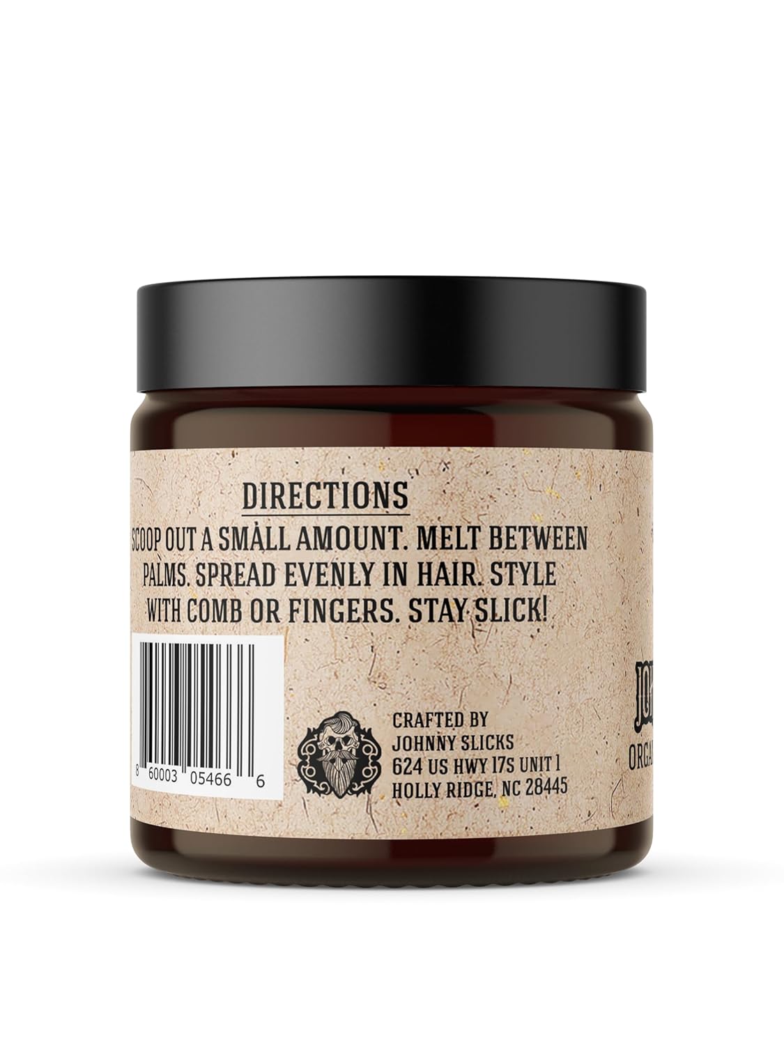Johnny Slicks Oil-Based Pomade - Organic Hair Styling for Men | Low to Medium Hold, 4 Ounce