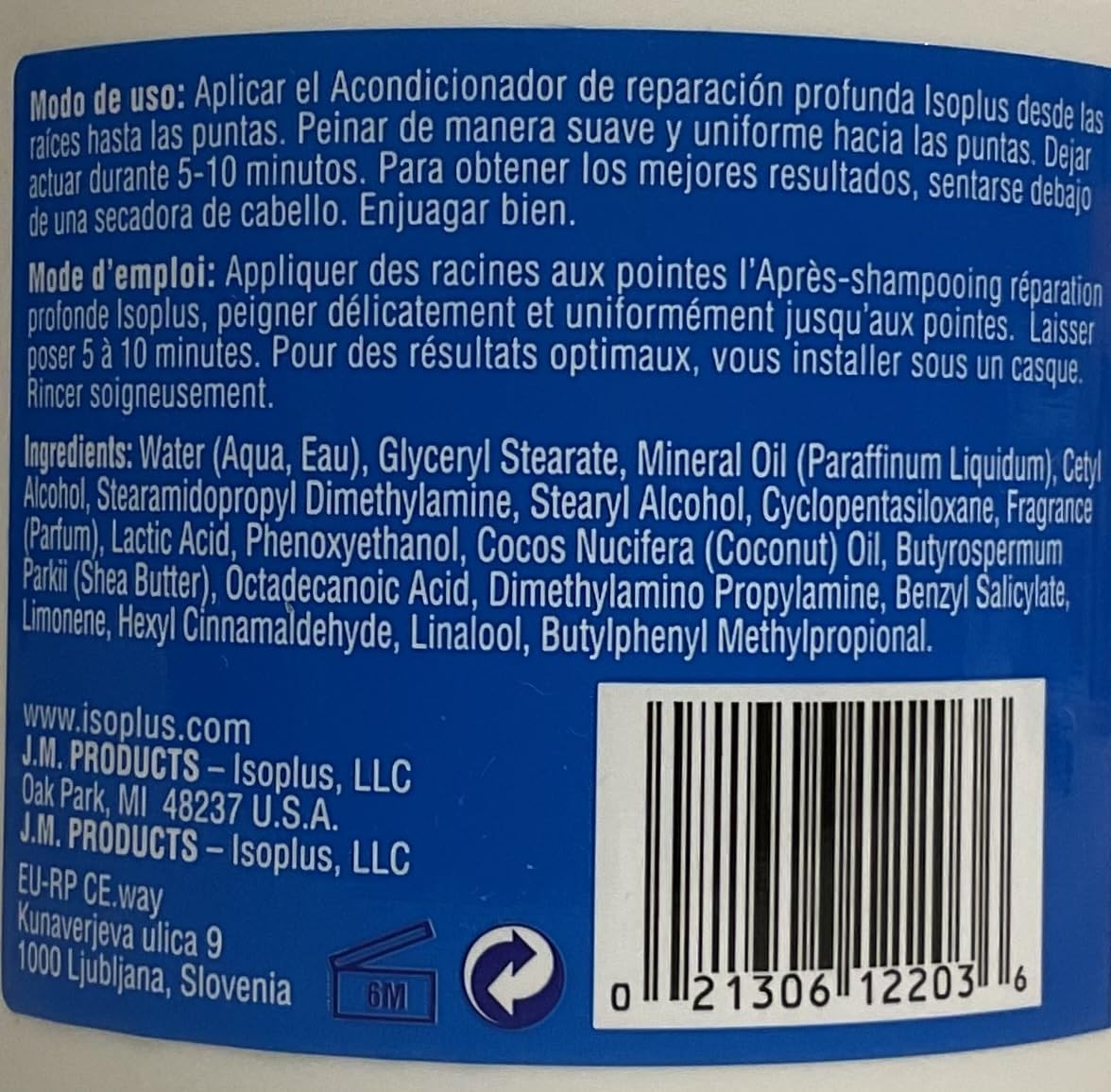 Isoplus Anti-Breakage Deep Repair Conditioner 16oz