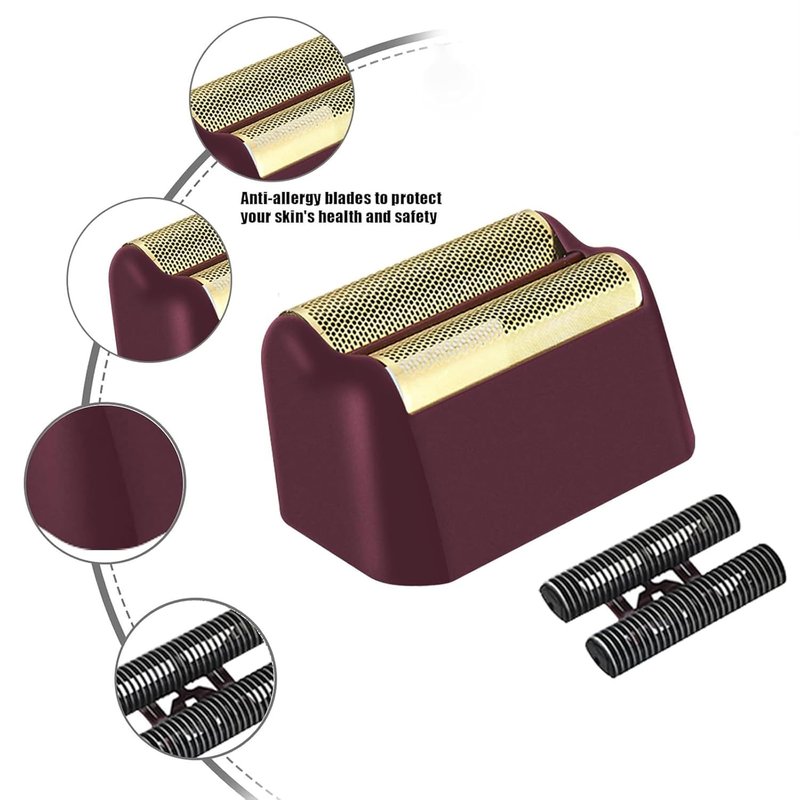 Professional 5 Star Series Finale Shaver Replacement Foil & Cutter - Compatible with Wahl 7031-100, 7043-100 | 3 Pack, Black