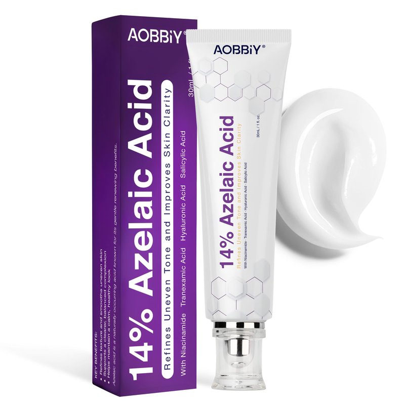 AOBBIY Azelaic Acid Cream for Face – Tone Refining Facial Cream for Skin Clarity & Smoother-Looking Skin, 1 oz