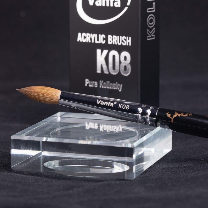 VANFA Acrylic Nail Brush with Pure Kolinsky Hair K08