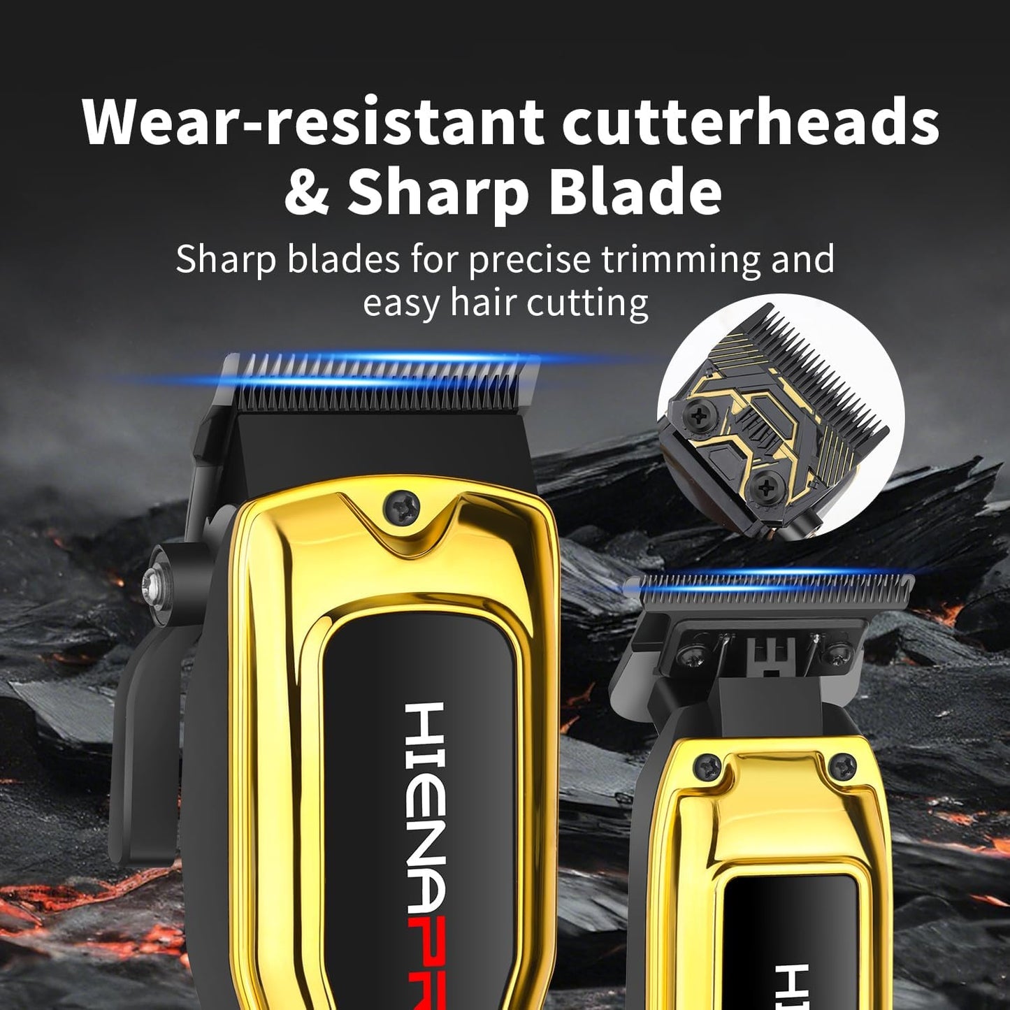 Professional Hair Clipper Set for Men - Cordless Barber Clipper & Trimmer Kit | USB Rechargeable Electric Hair Cutting Tools