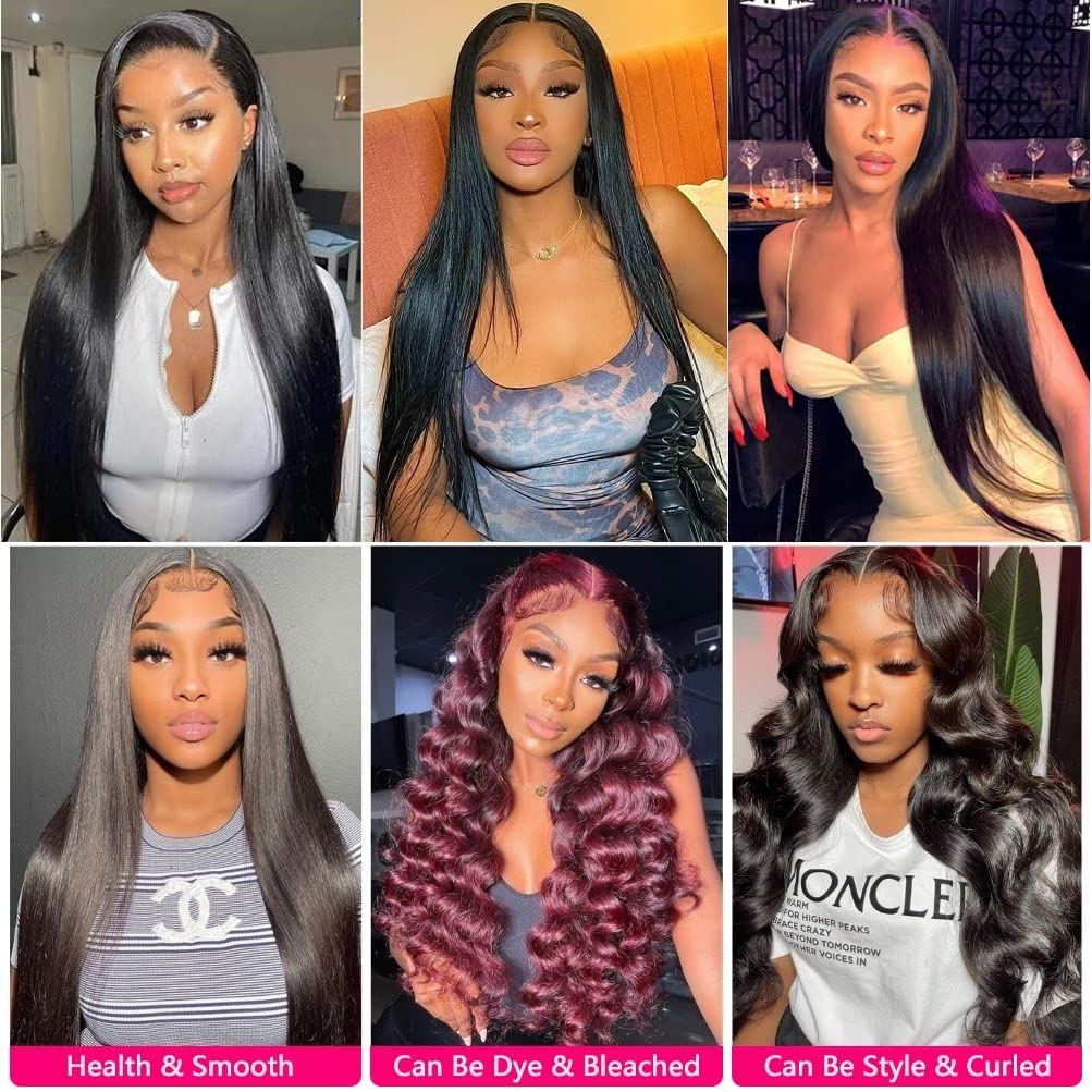 10A Straight Human Hair 1 Bundles 24 Inch 100% Unprocessed Brazilian Virgin Straight Weave Single Bundles Human Hair