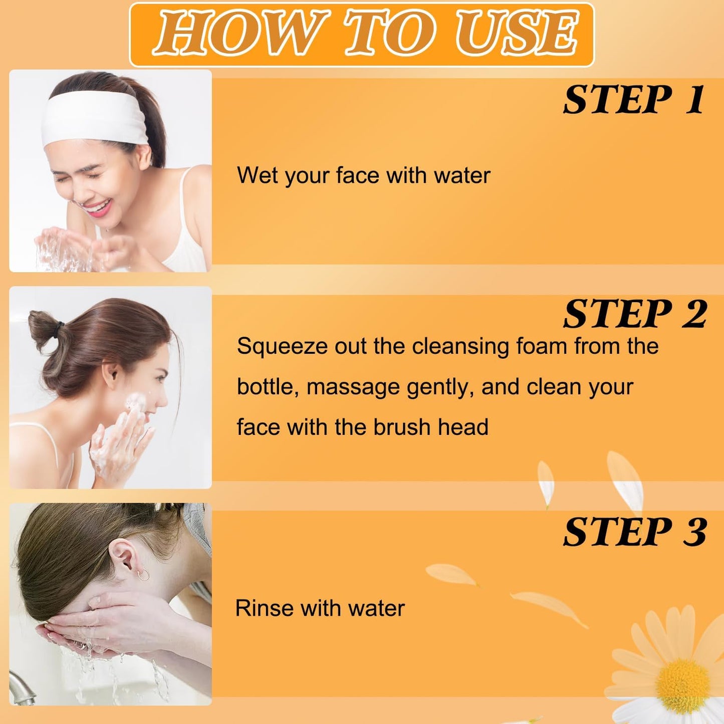 4Pcs Turmeric Skincare Set - Facial Wash, Cleansing Mousse, Soap & Exfoliating Pads for Face and Body, Turmeric Trio Cleansing and Exfoliating Care