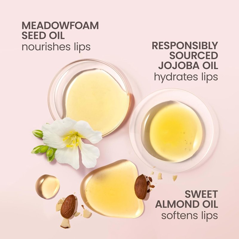 Burt's Bees Lip Oil - Pink Sky Hydrating Formula with Jojoba Oil | 0.15 Ounce, Non-Sticky Finish