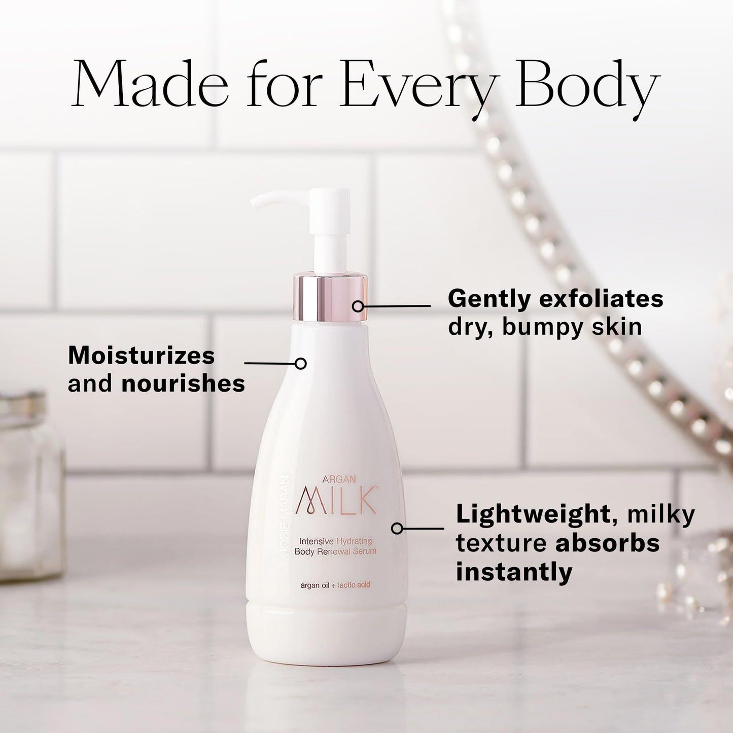 Josie Maran Let’s Do the Peppermint Twist Body Skin Care Set - Includes Argan Oil Whipped Body Butter, Sugar Body Scrub & Argan Milk Intensive Hydrating Body Renewal Serum (3 Pieces)