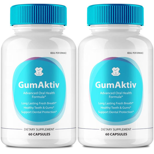 Gum Aktiv for Teeth and Gums Capsule, GumAktiv Supplement Pills - Maximum Strength, GumAktiv Advanced Formula All Natural Teeth and Gum Health Support, Oral Hygiene, and Wellness Reviews (2 Pack)