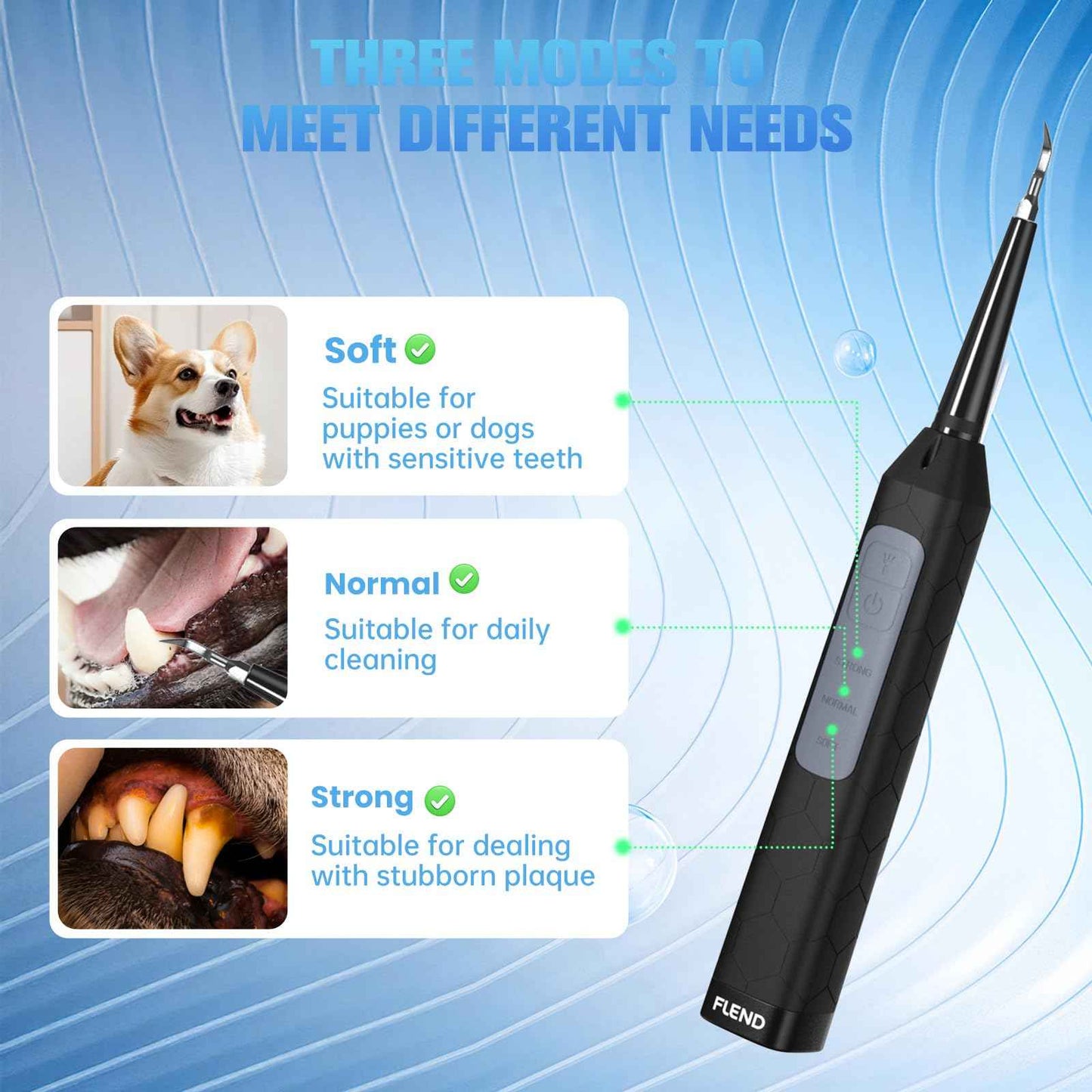 Ultrasonic Dental Care Device – High-Frequency Plaque & Tartar Control, 3 Adjustable Modes, Waterproof, USB Rechargeable, Magnify
