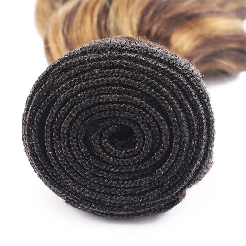 P427 Highlight Blonde Bundles Human Hair Brown Deep Wave 3 Bundles 20 20 20 Inch Unprocessed Brazilian Virgin Remy Honey Blonde Deep Wave Bundle Human Hair Extensions