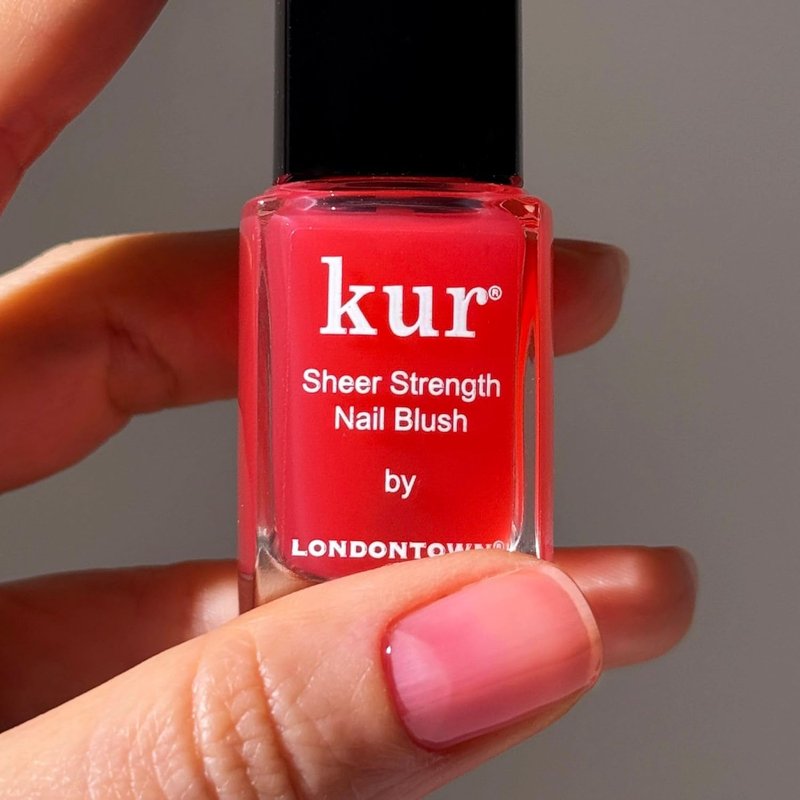 LONDONTOWN Sheer Strength Nail Blush - 2-in-1 Tinted Nail Hardener & Strengthening Treatment | Jelly Finish