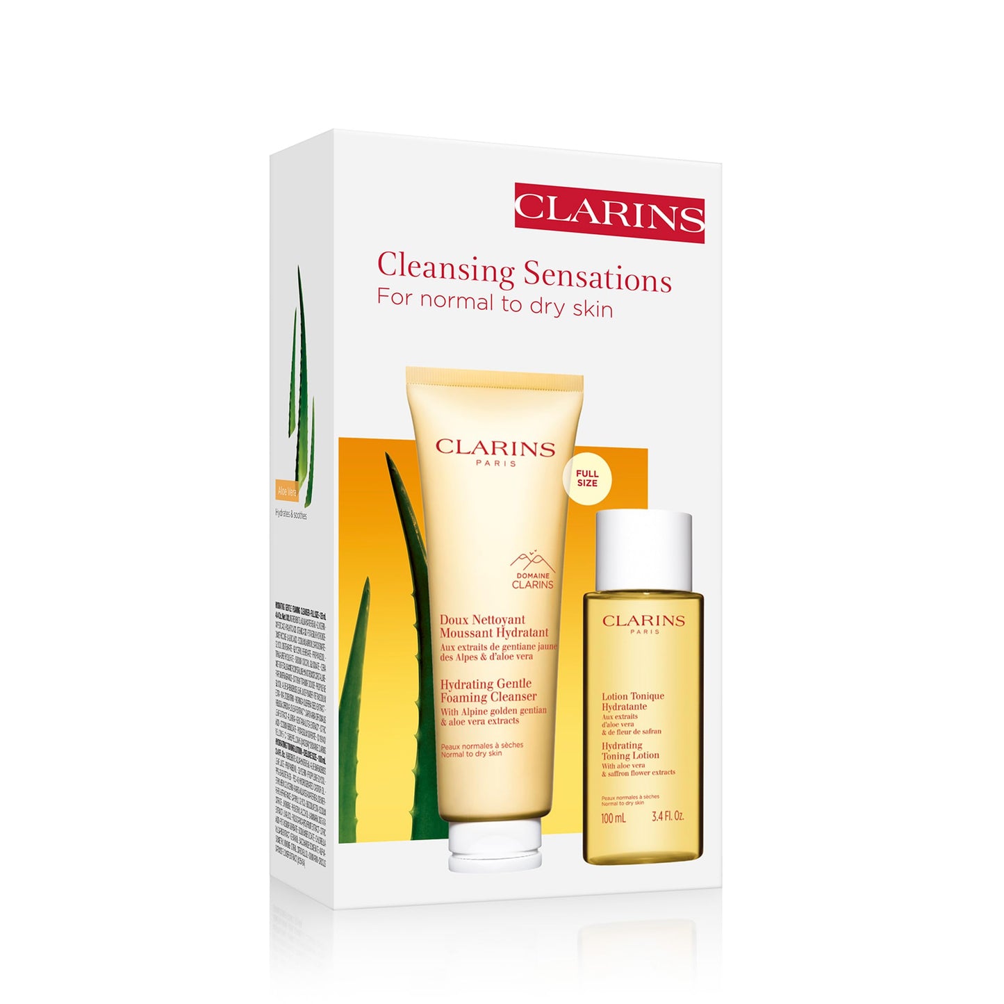 Clarins NEW Hydrating Gentle Foaming Face Cleanser | Cleanses, Soothes, and Softens | Contains Aloe Vera to Boost Hydration | Soap-Free | SLS-Free| Normal To Dry Skin Types