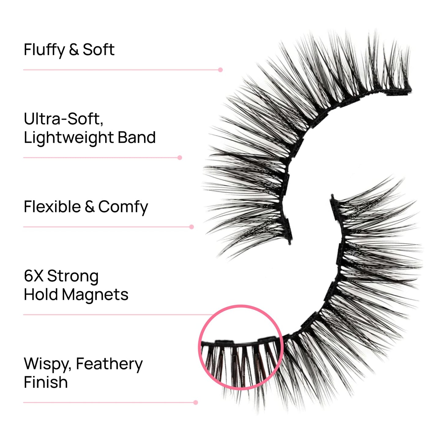 Magnetic Eyelashes - Full Out Glam Star Power | Premium Reusable, Dramatic Natural Look, Easy Application
