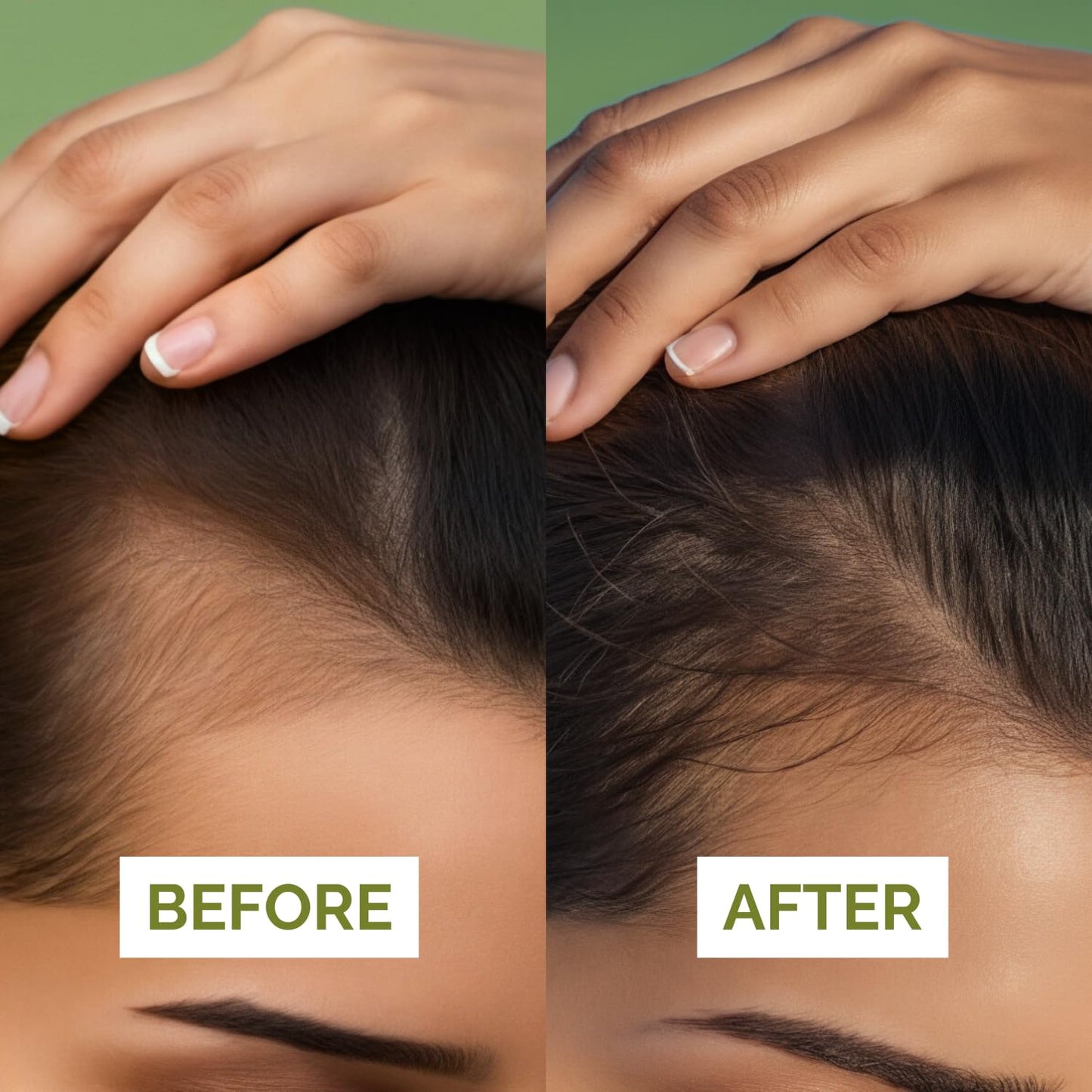 Just Nutritive Rosemary & Onion Hair Growth Oil Treatment for Thinning, Breakage, Scalp Health, Collagen Boost, Antioxidants, Omega-3 & 6 Fatty Acids for Stronger, Thicker Hair - 1 oz