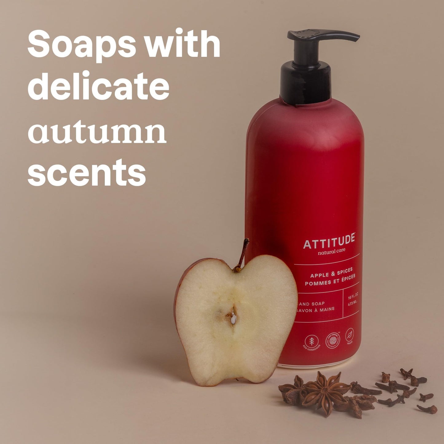 ATTITUDE Limited Edition Liquid Hand Soap, EWG Verified, Plant and Mineral-Based, Vegan Personal Care Products,