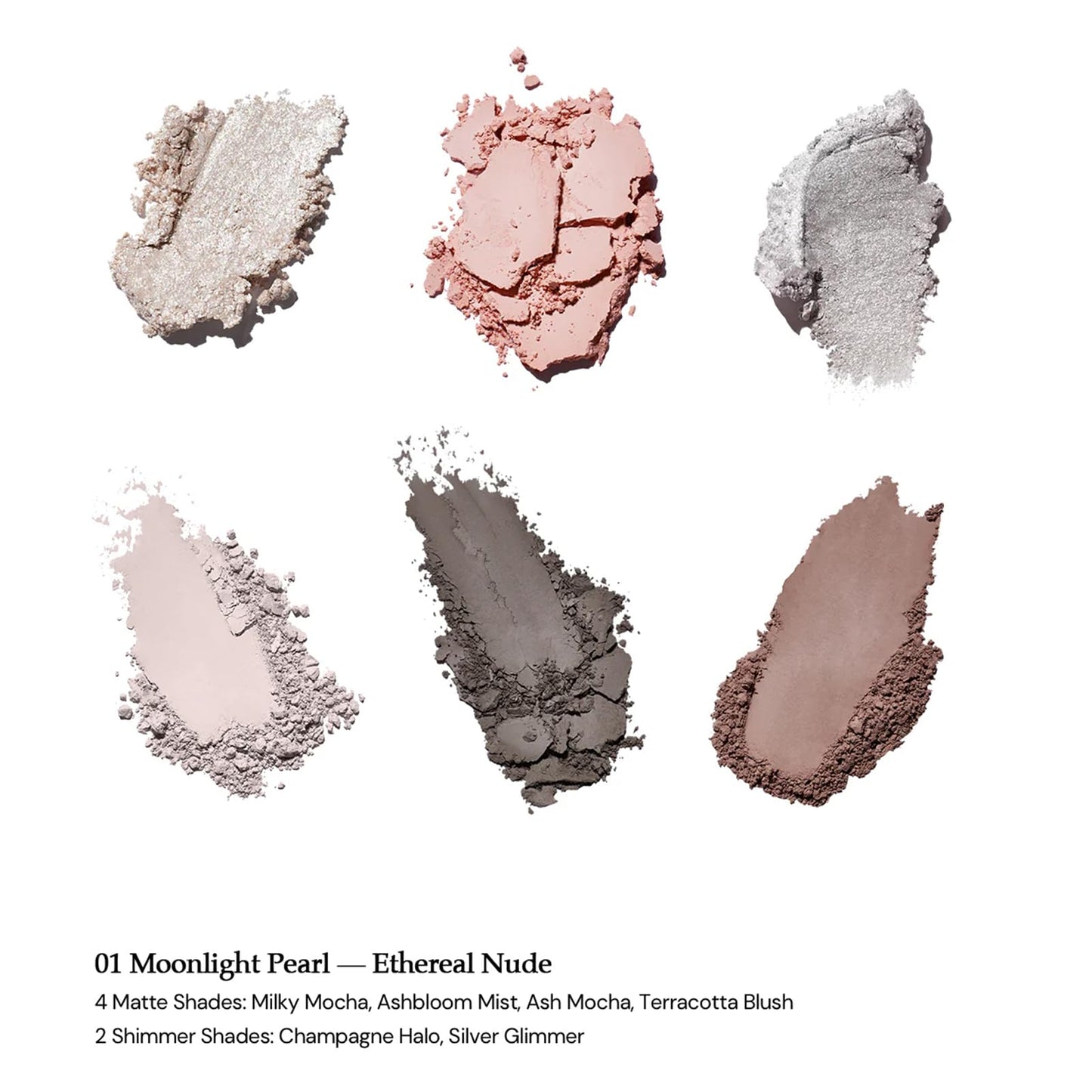 Flower Knows Shell's Jewel 6-Color Makeup Palette,Cool Pink Taupe