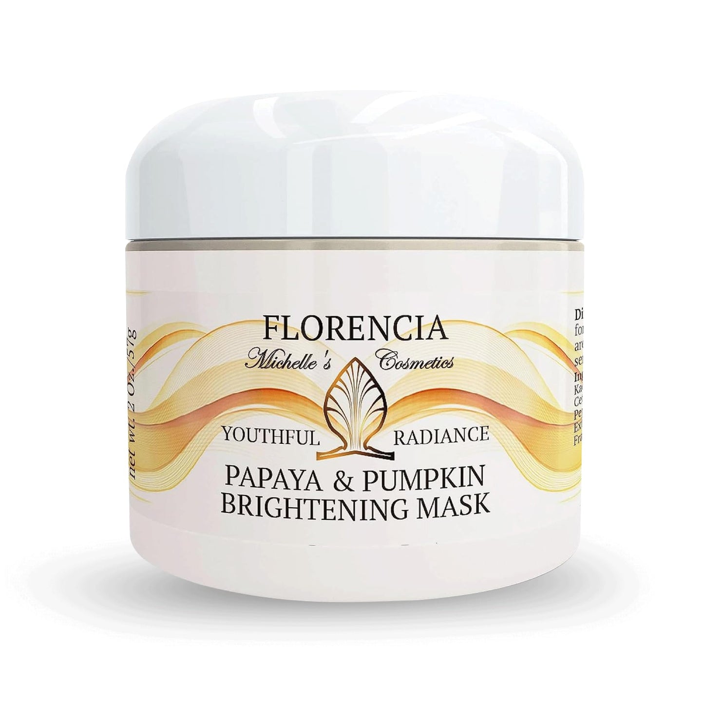 Florencia Papaya & Pumpkin Brightening Mask – Exfoliating Face Mask, 2 oz