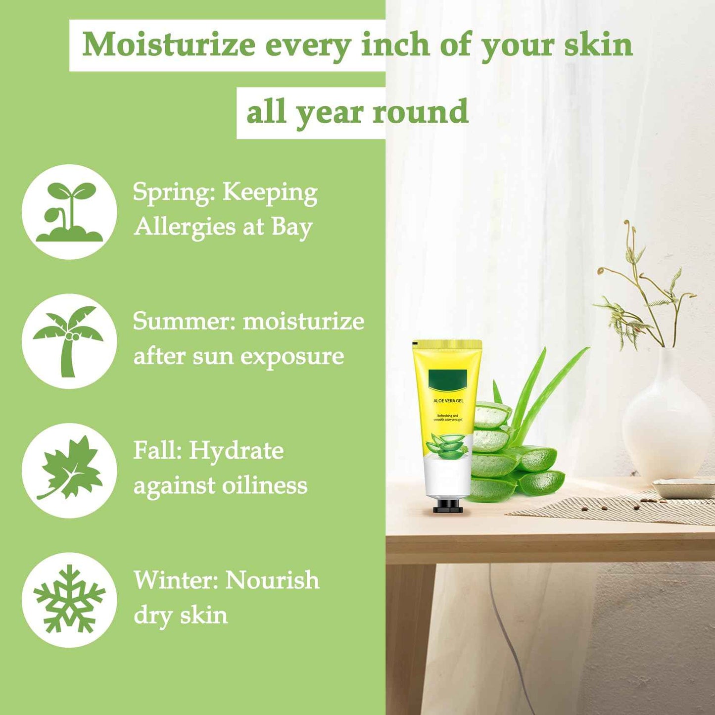 JunKuJK 16PCS Aloe Vera Gel for Face,Made within 100% Organic Aloe Vera Gel,Natural Hydrating Pure Vera Moisturizer for Soothing Skincare,Moisturizing Aloe Lotion for Skin,Face,After Sun Care,16.93oz