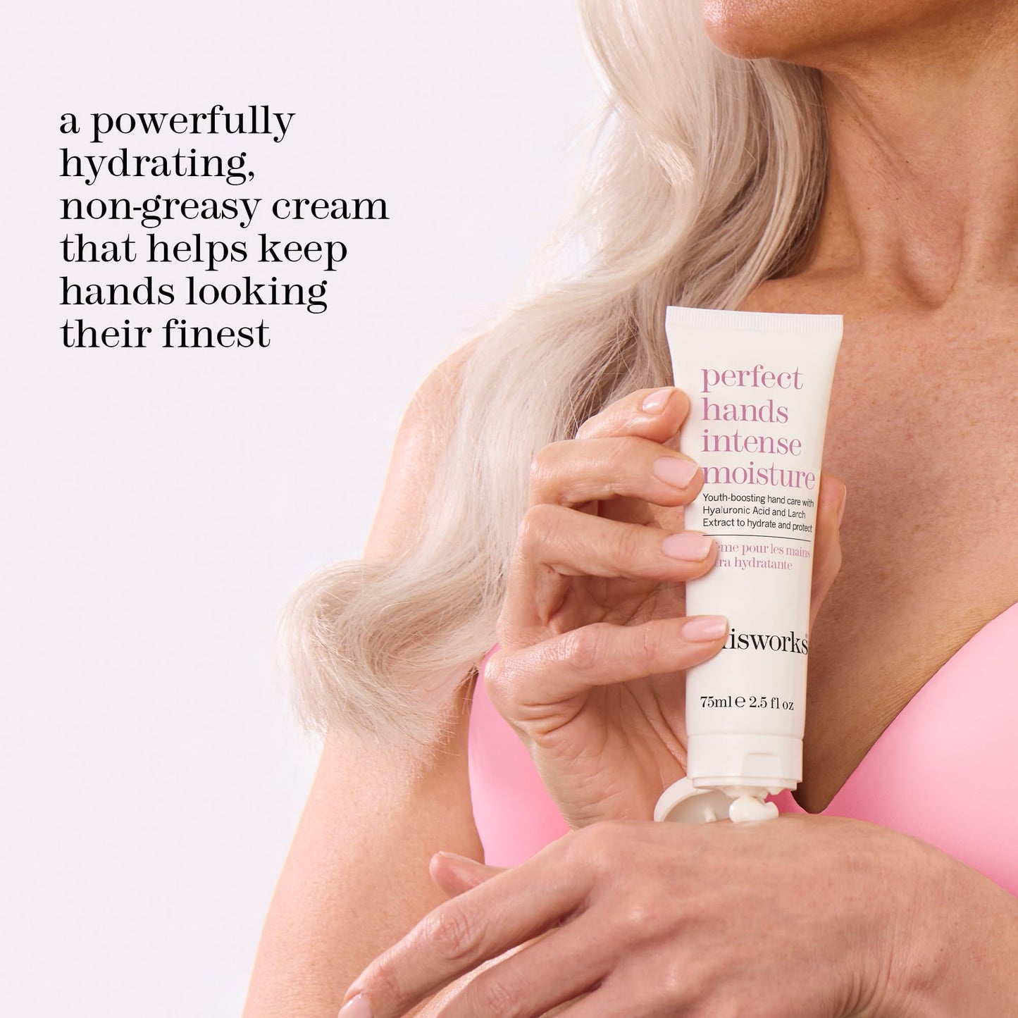 THISWORKS Perfect Hands Intense Moisture, 75ml, Hydrating Hand Cream Enriched with Larch Extract, Coconut and Fragranced Botanicals, Youth-Boosting Hand Moisturiser for Dry Skin