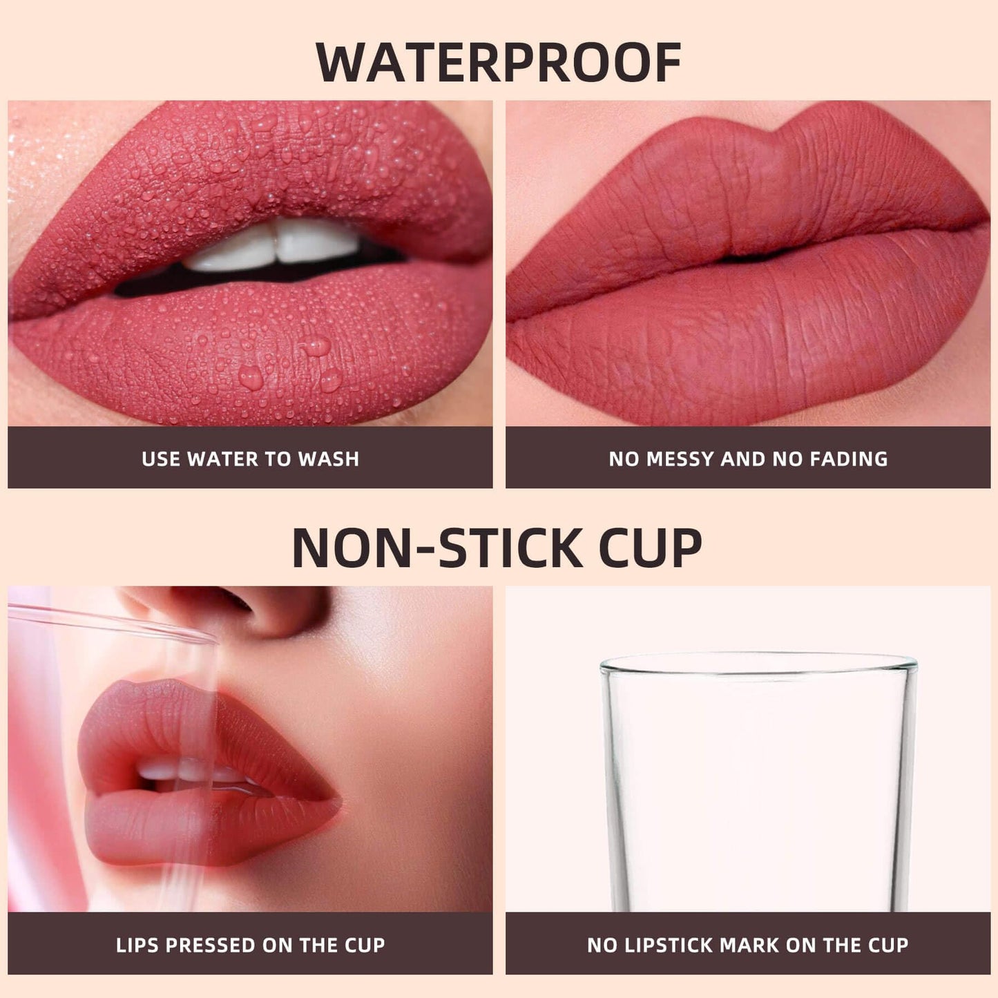 ilembane Matte Superstay Dark Black Liquid Lipstick, Pure Black, High Impact Color, Up to 16H Wear, Transfer-Proof Smudge Proof & Waterproof for Goth, Cosplay, Halloween, 0.17 Fl Oz (Mystical Moment)