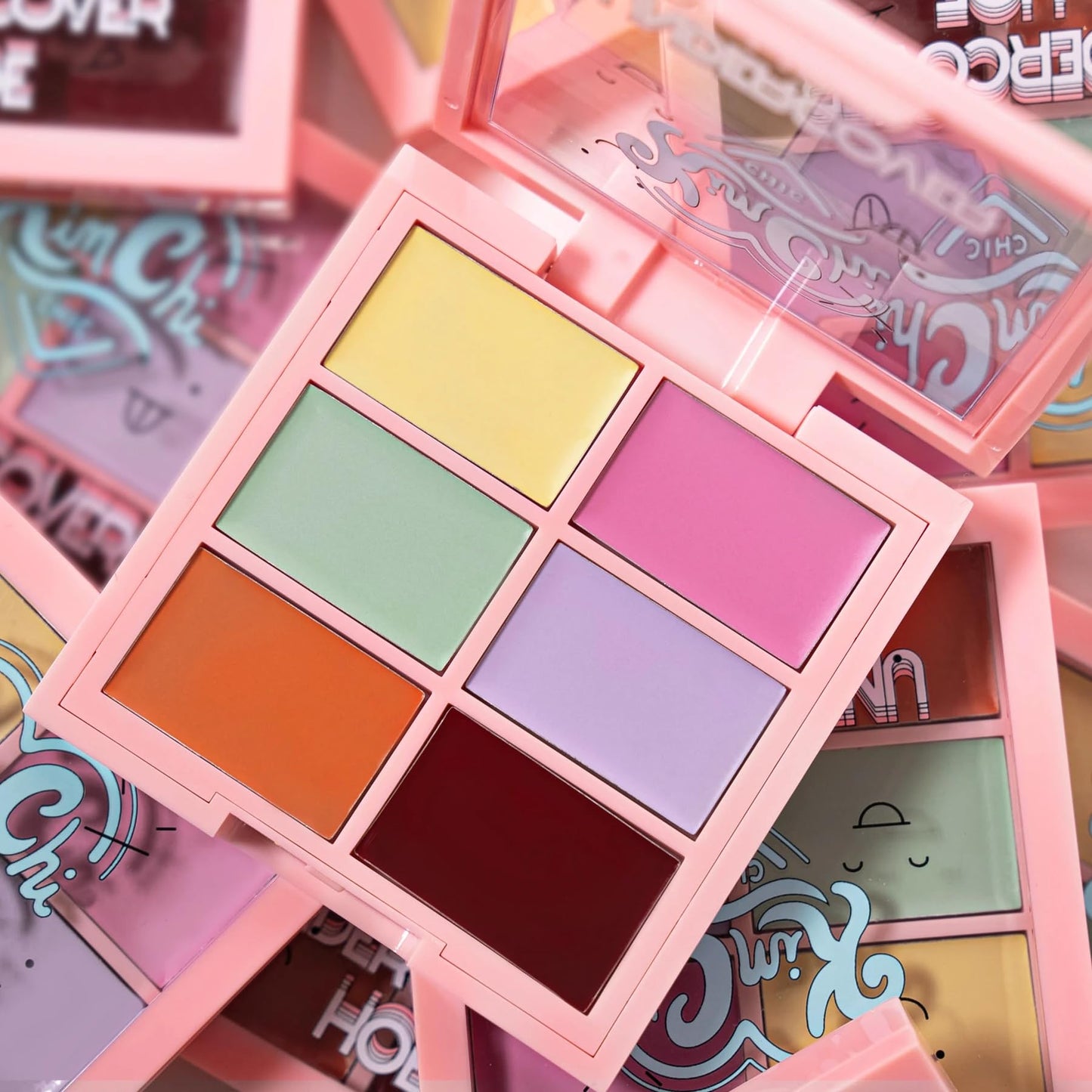 KimChiChic Beauty Undercover Hoe Corrector Palette - Full Coverage Concealer, Creamy, Long Wearing, Hides Dark Circles & Blemishes Cruelty Free, Universal 0.25 oz