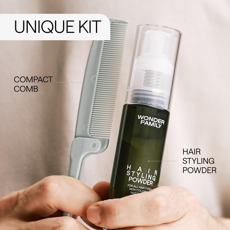 Hair Styling Powder – Based Texture Powder Volumizer for Men & Women – Lightweight Hair Dust for Hairline Lift & Matte Finish – Texturizing Volume Play Level Enhancer, Non-Greasy Finishing Grip Dust