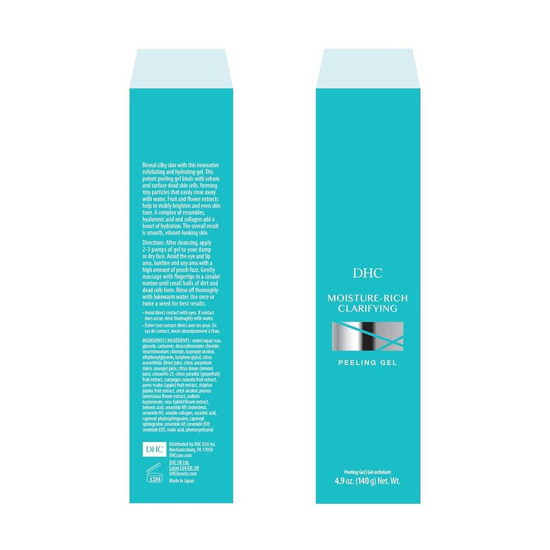 DHC Moisture-Rich Clarifying Peeling Gel - Innovative Exfoliator for All Skin Types | Hydrating 4.9 oz.