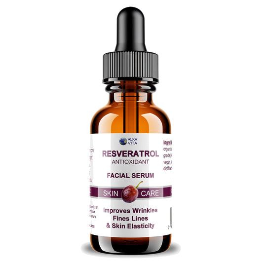 Resveratrol Skin Serum Antioxidant Anti-Aging Factor Improves Fine Lines Wrinkles & Skin Elasticity Cosmetic Grade