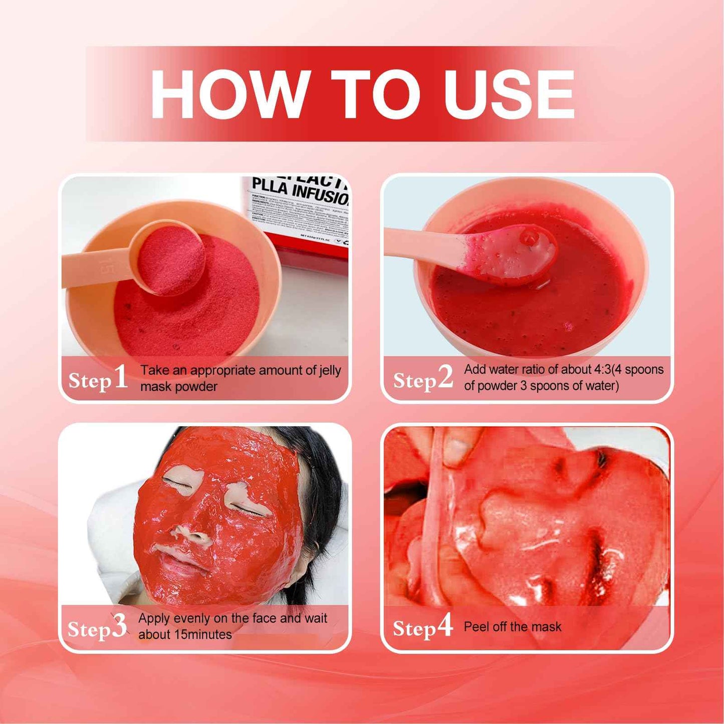 Angeland Jelly Mask for Facials Professional, Hydrating & Moisturizing Peel-Off Natural Gel Face Mask SkinCare, Professional Spa Use Jelly Face Masks, Deep Hydration & Glow 23 Fl Oz (Polylactic Acid)