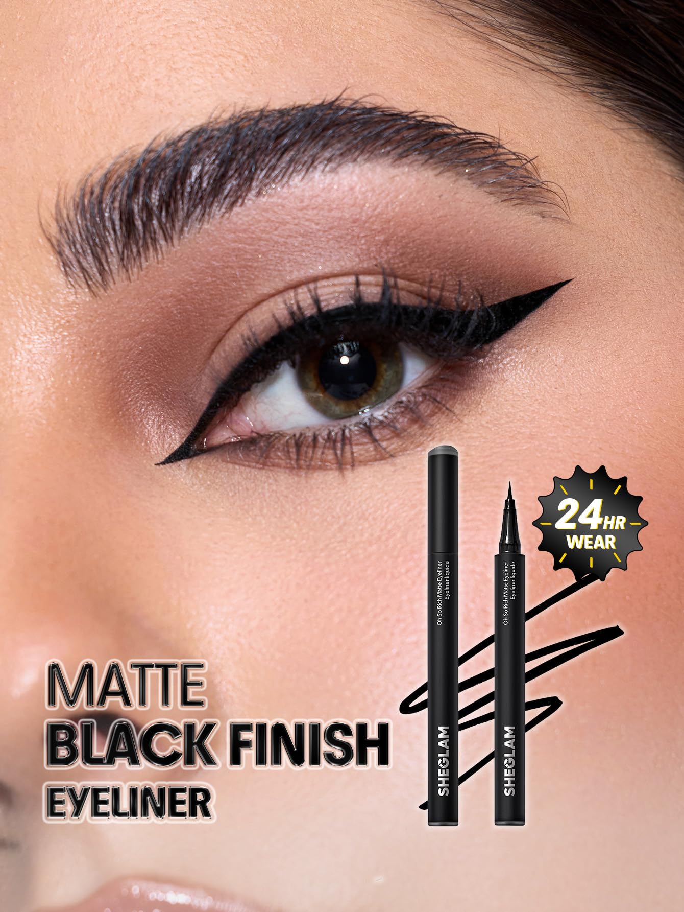 SHEGLAM Oh So Rich Matte Eyeliner Waterproof Smudgeproof Longwearing Liquid Eyeliner