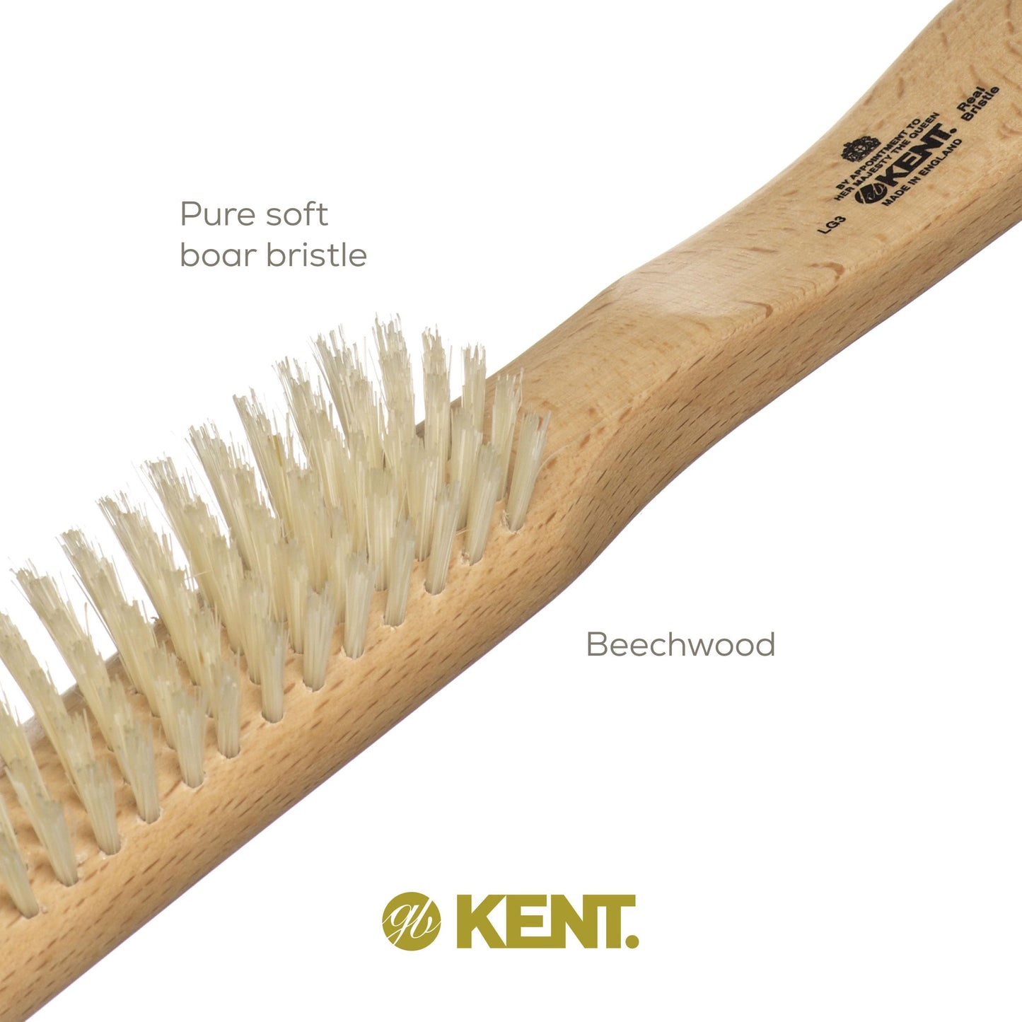 Kent LG3 Finest Hair Brushes for Women - Natural Beechwood and Boar Bristle Narrow Hairbrush for Fine or Medium Thickness Hair All Lengths - Dry Brush for Styling, Straightening, and Stimulating Oils…