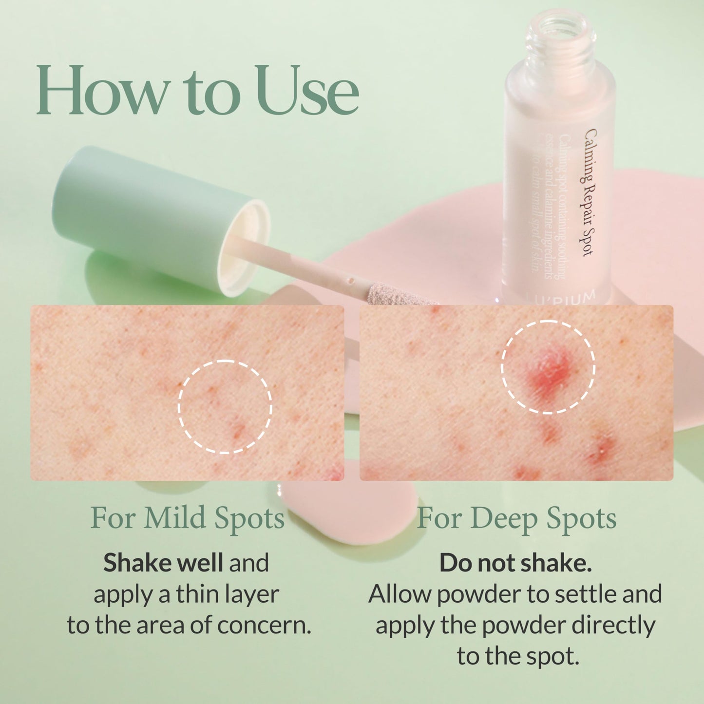 LU'PIUM Calming Repair Spot – Acne Spot Treatment for Sensitive Skin, Vegan Soothing & Oil Control with Salicylic Acid, Calamine & Sulfur, Cica Complex, Clean Korean Skincare (7ml 0.24 fl. oz.)